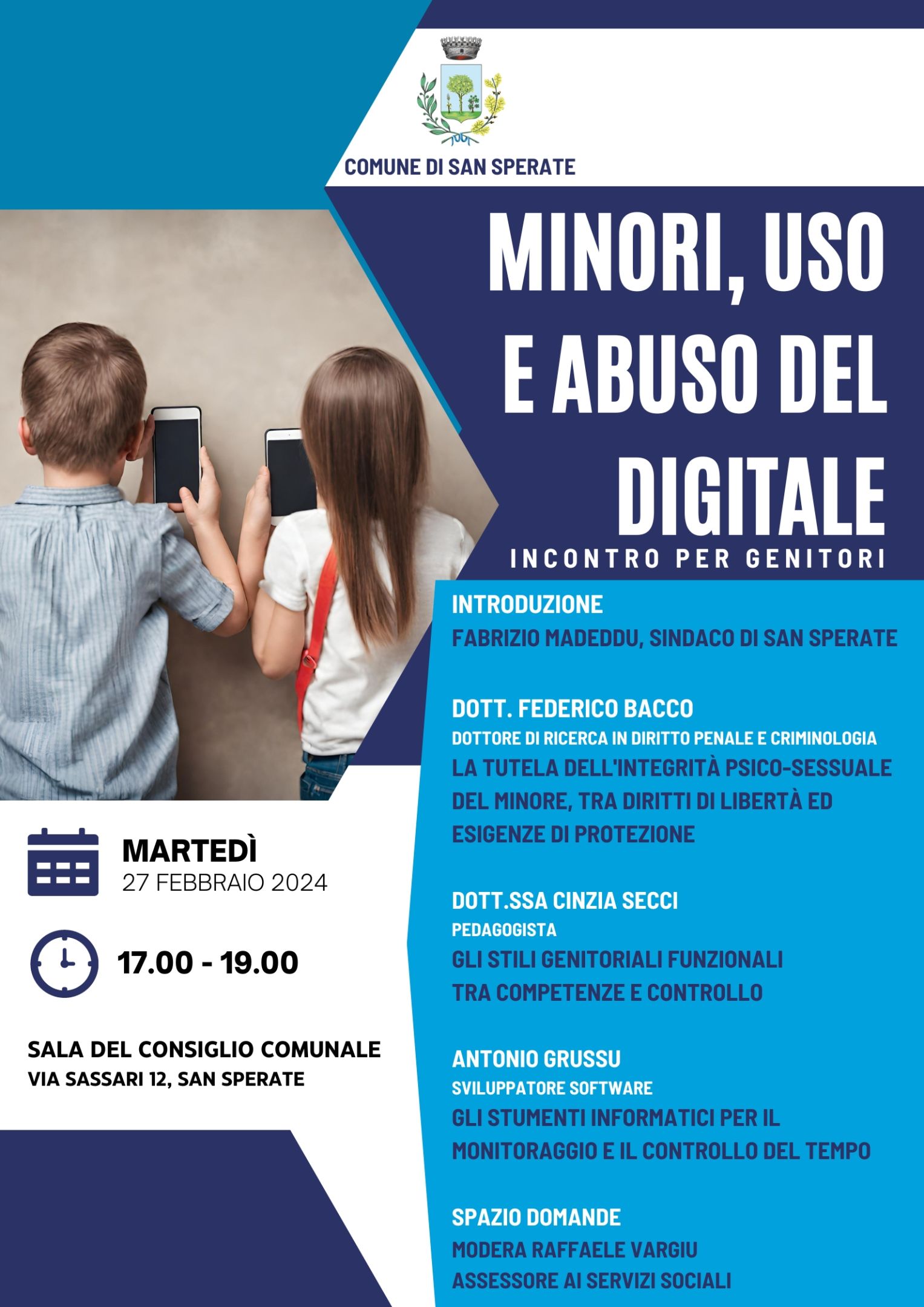 Seminario Minori, uso e abuso del digitale